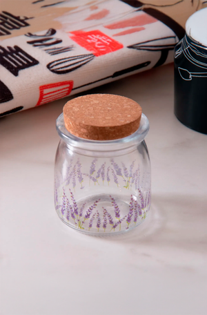 Pote Redondo com Tampa de Cortiça Provence 200ml de Vidro