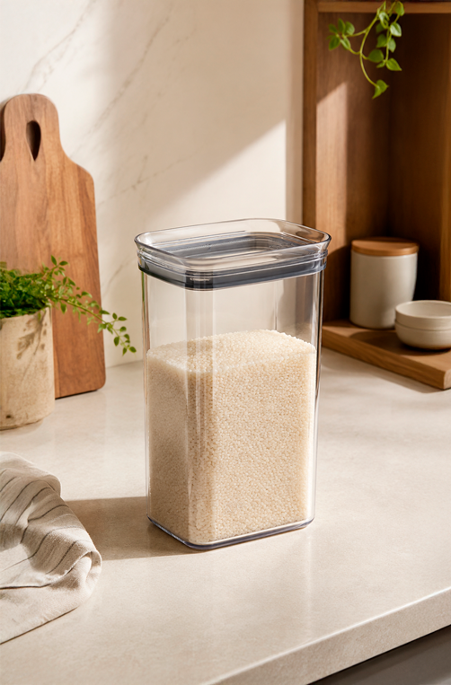Pote Hermético Organizador Retangular Block 2,3L
