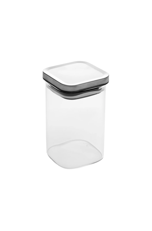 Pote Hermético com Tampa Prata Tutti Vidro Borossilicato 270ml