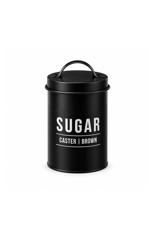 Pote para Açúcar Manhattan Preto 800ml