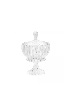 Potiche Decorativo Cristal com Pé Geneva