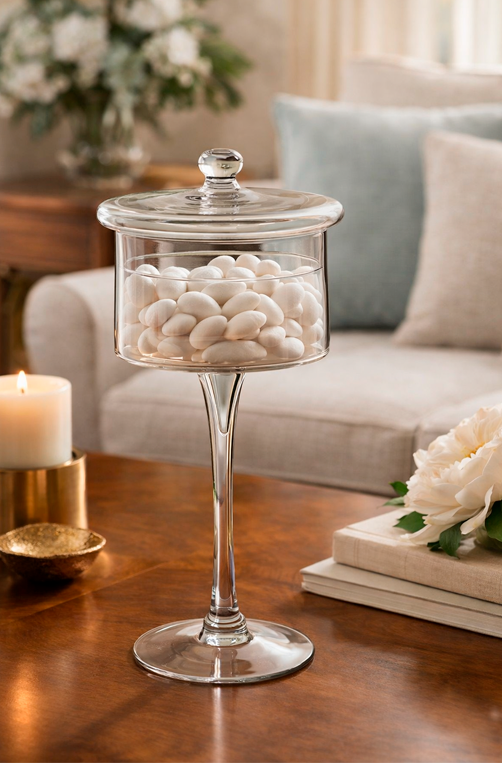 Potiche de Vidro Transparente Grande