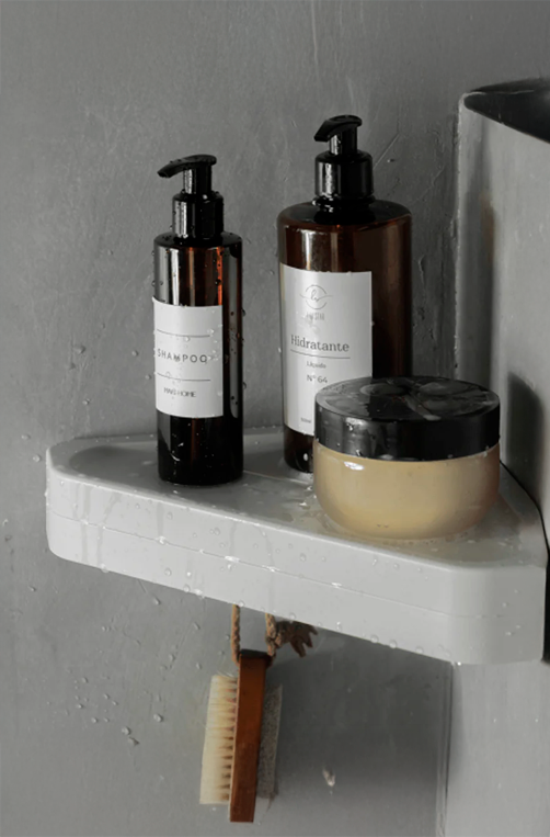 Prateleira de Parede de Canto Eleve Bege