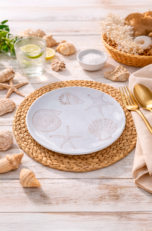 Prato Raso Fundo do Mar em Melamina