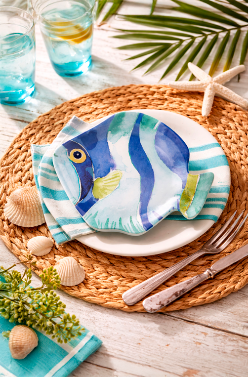 Prato com Formato de Peixe em Melamina