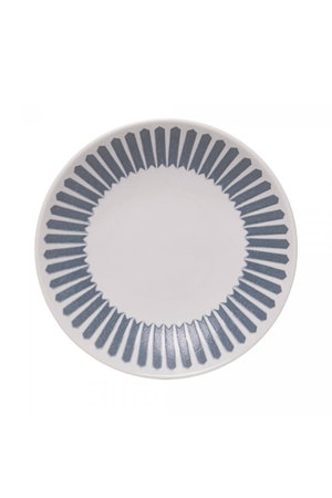 Prato Fundo Mediterrâneo 21,5cm Azul Cerâmica