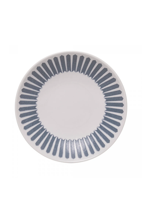 Prato Fundo Mediterrâneo 21,5cm Azul Cerâmica