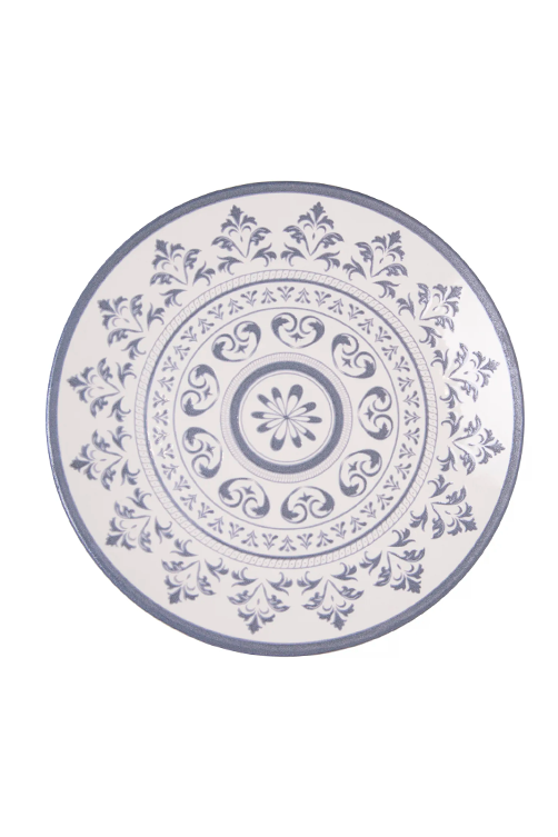 Prato Raso Porto 25cm Azul Cerâmica