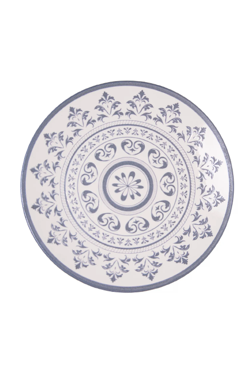 Prato Raso Porto 25cm Azul Cerâmica