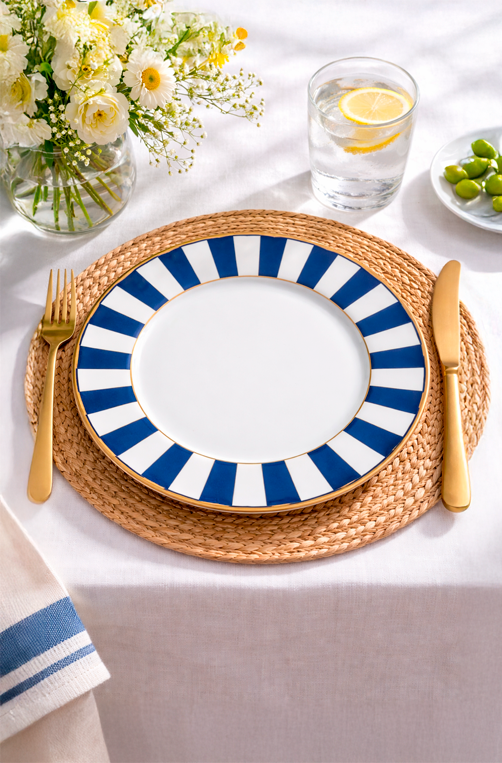 Prato Raso Stripes Azul