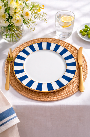Prato Raso Stripes Azul