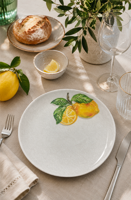 Prato de Salada Lemon em Melamina