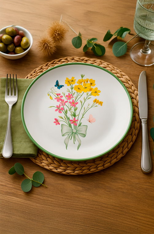 Prato Sobremesa Coup Jardim Campestre