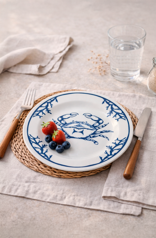 Prato de Sobremesa em Melamina Mare Off White