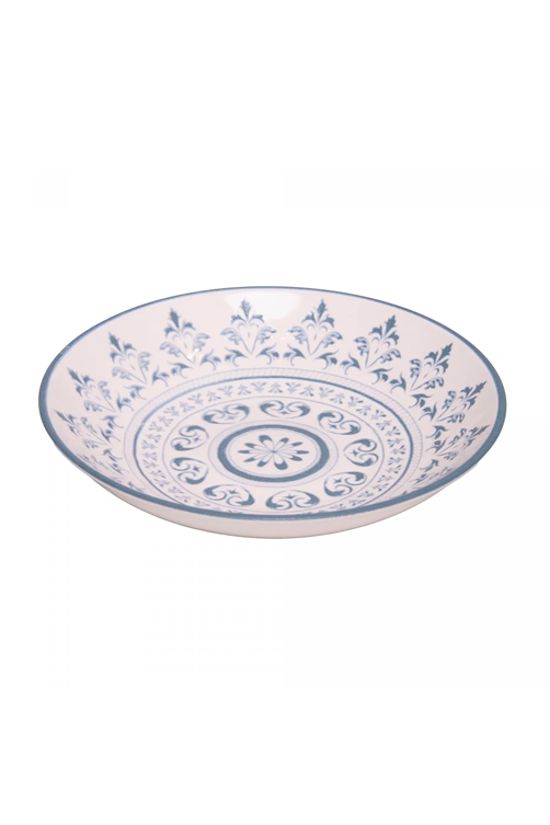 Prato Fundo Porto 21,5cm Azul Cerâmica