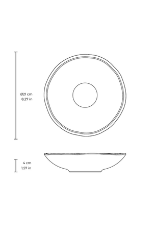 Prato Fundo Daily Snow Cerâmica