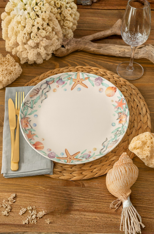 Prato Raso Fundo do Mar em Melamina 26cm