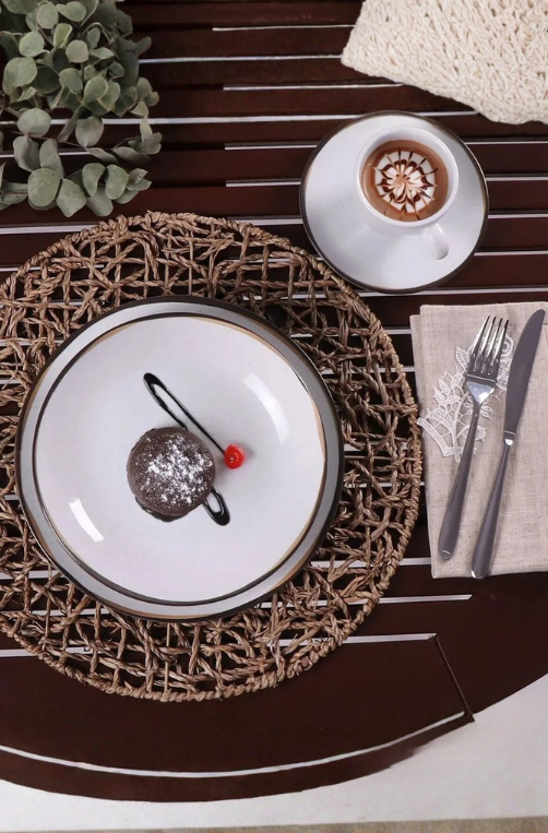 Prato de Sobremesa Canyon em Porcelana