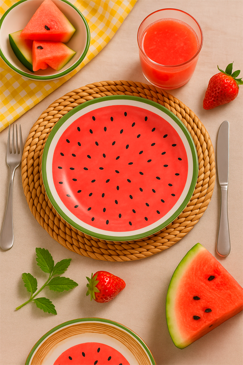 Prato de Sobremesa Coup Melancia