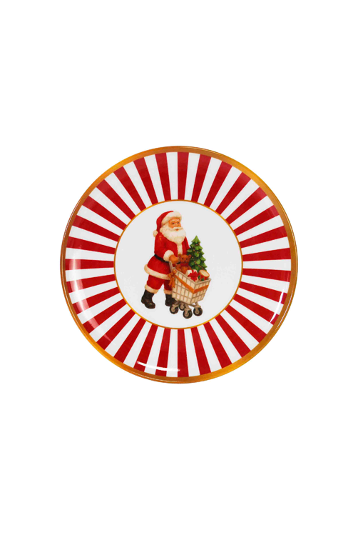 Prato de Sobremesa Natalino de Papai Noel em Melamina