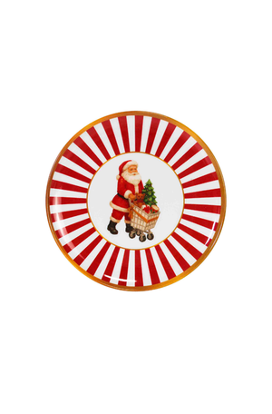 Prato de Sobremesa Natalino de Papai Noel em Melamina