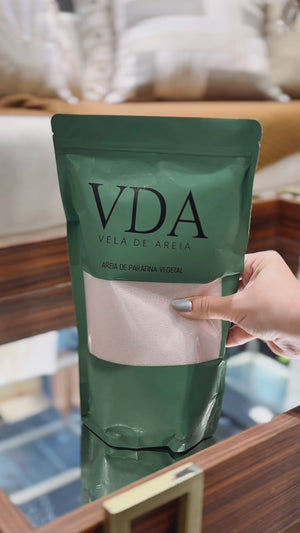 Vela de Areia Bordô em Parafina Vegetal 500g