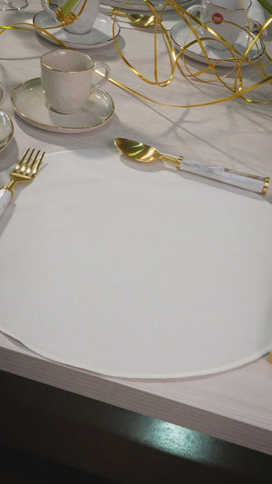 Pratos Raso Stoneware Bio Sol Gold