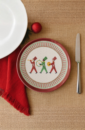 Prato de Sobremesa Soldadinho Xadrez de Melamina