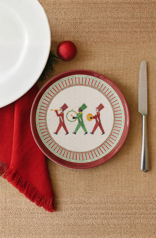 Prato de Sobremesa Soldadinho Xadrez de Melamina