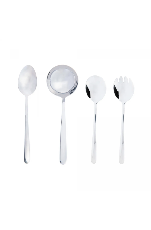 Conjunto 4 Talheres para Servir de Aço Inox Viena
