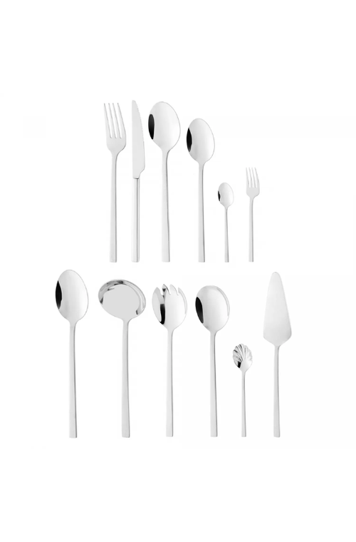 Faqueiro 54 Peças de Aço Inox Firenze Prata