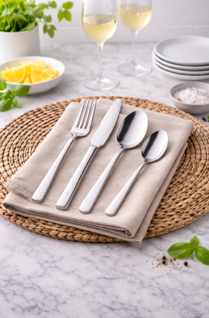 Faqueiro 24 Peças de Aço Inox Firenze Prata