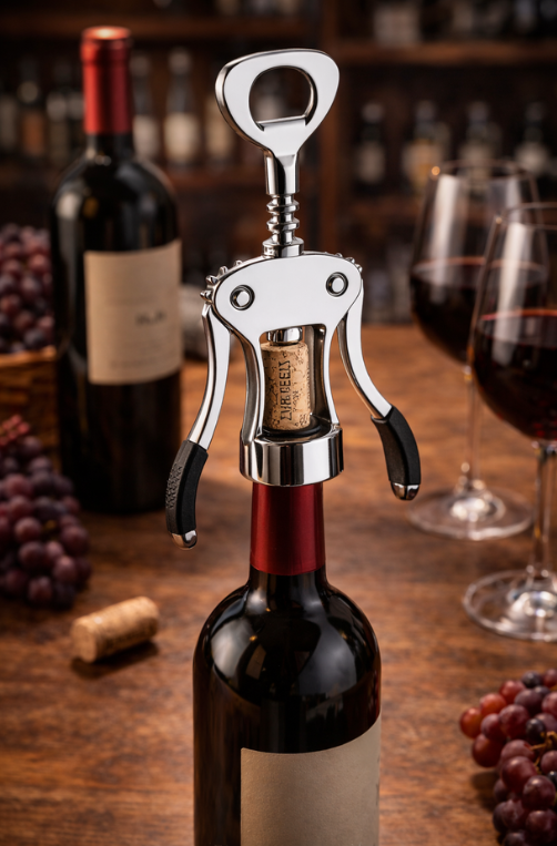 Saca Rolhas de Aço Inox