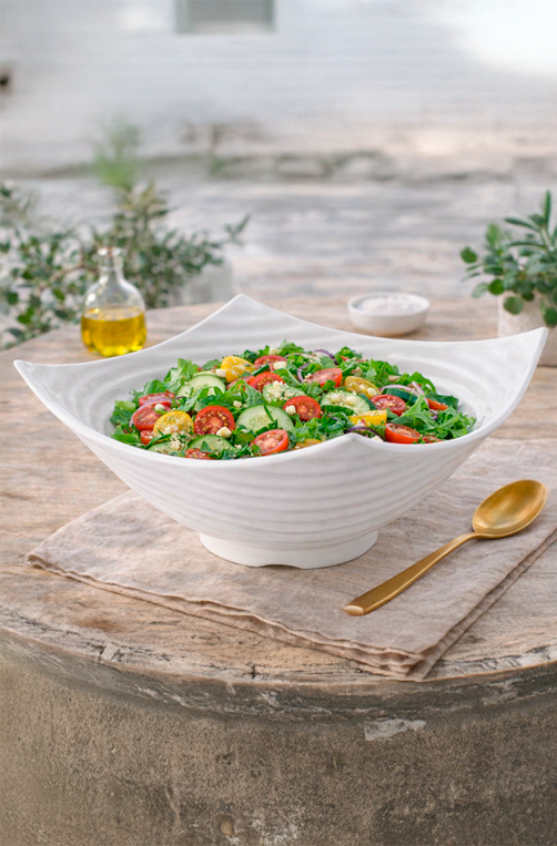 Saladeira Circles Branco em Melamina 3,5L