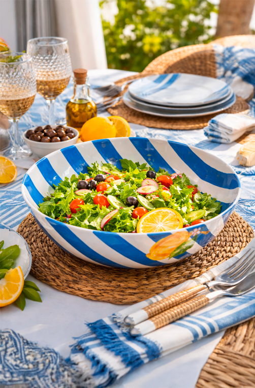 Saladeira em Melamina com Estampa de Limão