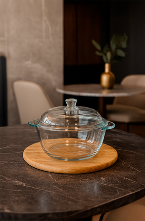 Saladeira com Tampa de Vidro