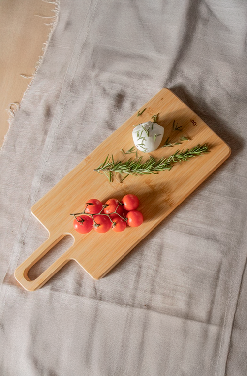 Tábua de Servir Retangular Lume Pequena em Bambu