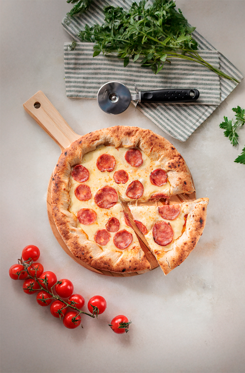 Tábua Redonda Kitchen em Madeira Teca com Cabo