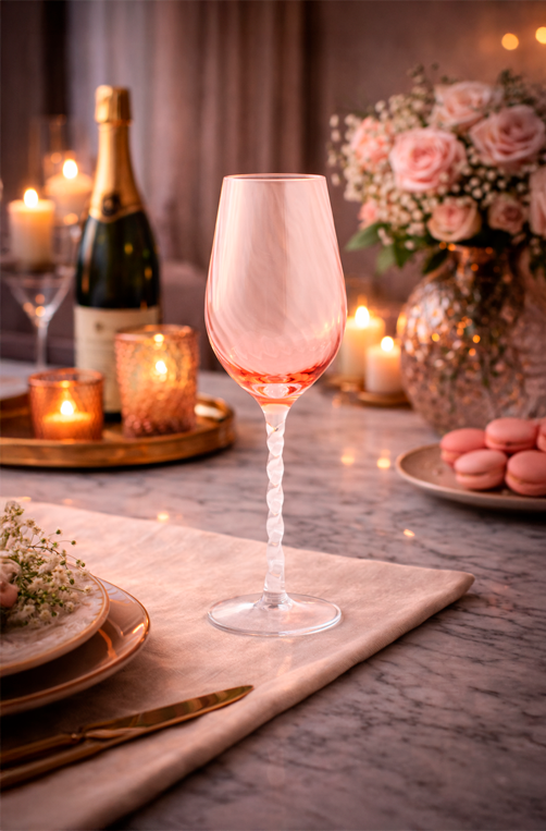 Taça para Vinho Eleuthera Rose 390ml