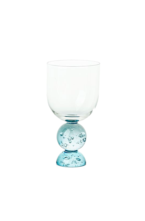 Taça Eclipse de Água com Base Azul 250ml