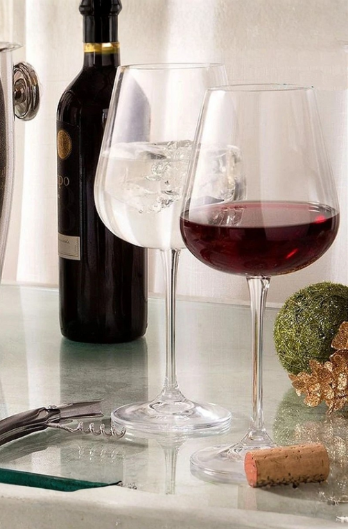 Conjunto de 6 Taças de Vinho Ardea de Cristal Ecológico 670ml