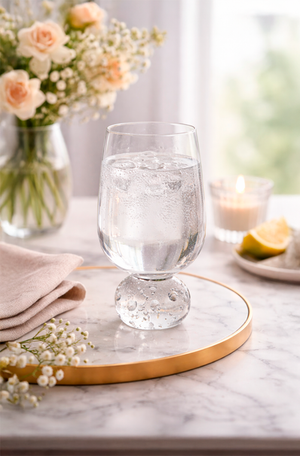 Taça de Água Bubble Transparente 540ml