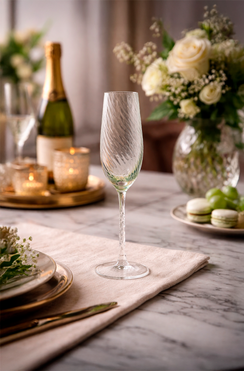 Taça para Champanhe Carvelos Verde 250ml