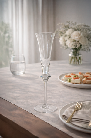 Taça de Champanhe Vert com Esfera Transparente 150ml