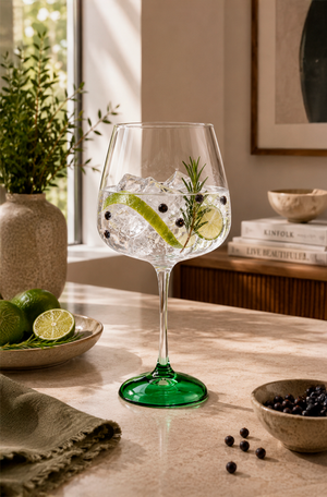 Taça de Gin Verde em Vidro 430ml