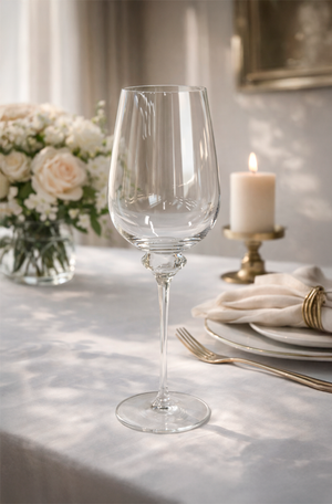 Taça de Vinho Vert com Esfera Transparente 630ml