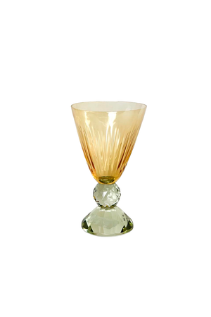 Taça de Vidro Epcot Diamond Âmba e Verder 400ml