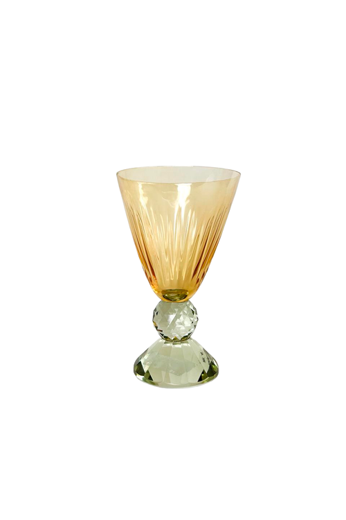 Taça de Vidro Epcot Diamond Âmba e Verder 400ml