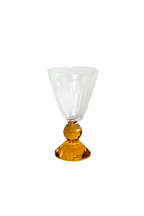 Taça de Vidro Epcot Diamond Âmbar 400ml