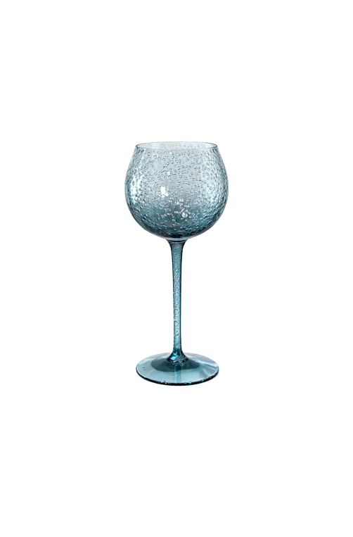 Taça para Drink com Bolhas Azul em Acrílico 440ml